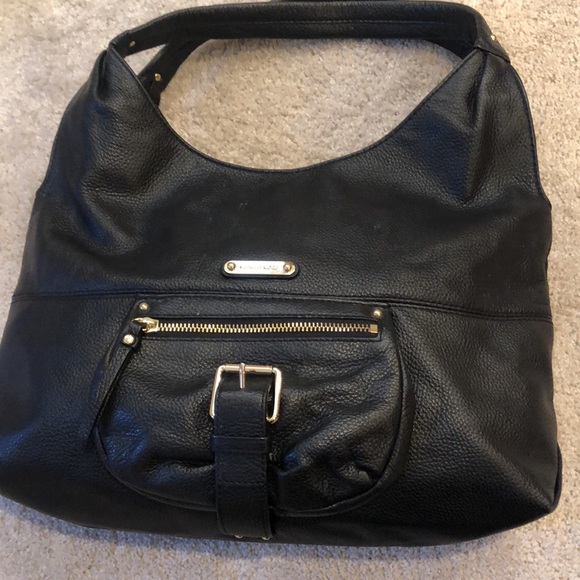 MICHAEL KORS BLACK LEATHER HOBO - Picture 7 of 11